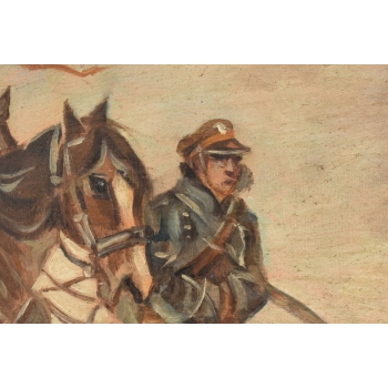 Jerzy Kossak - Powrót z Wojny - Polski Obraz Olejny