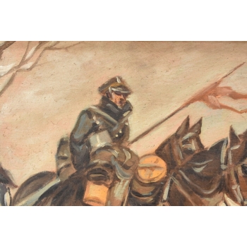 Jerzy Kossak - Powrót z Wojny - Polski Obraz Olejny