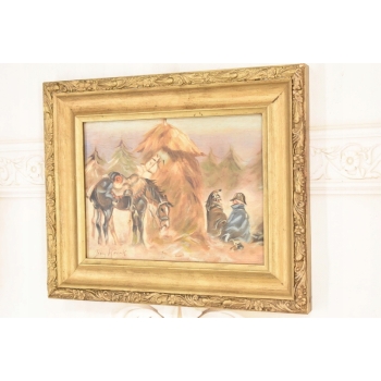 Jerzy Kossak - Odpoczynek - Polski Obraz Olejny