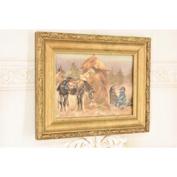 Jerzy Kossak - Odpoczynek - Polski Obraz Olejny