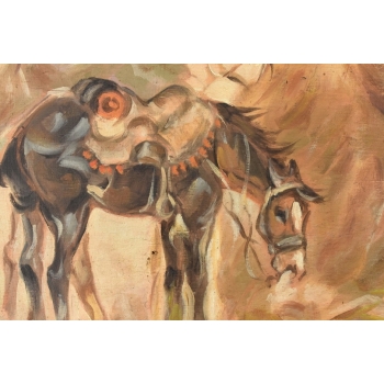 Jerzy Kossak - Odpoczynek - Polski Obraz Olejny