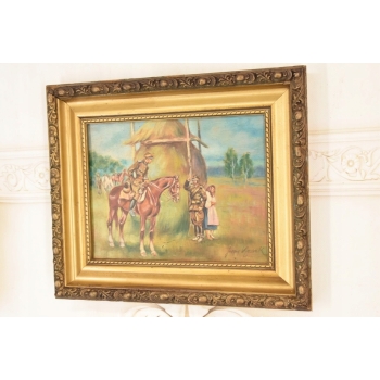 Jerzy Kossak - Patrol - Polski Obraz Olejny