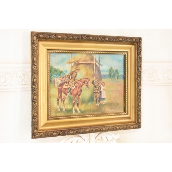 Jerzy Kossak - Patrol - Polski Obraz Olejny