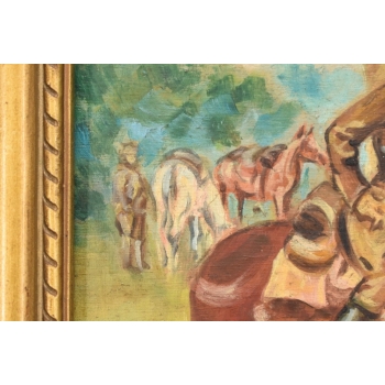 Jerzy Kossak - Patrol - Polski Obraz Olejny