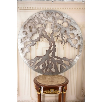 Drzewo Życia - Okrągły Dekor Ścienny - Dekoracja Wisząca - Ozdoba