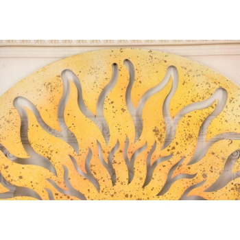 Kolorowy Okrągły Dekor Ścienny - Słońce - Dekoracja Wisząca - Ozdoba