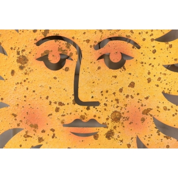 Kolorowy Okrągły Dekor Ścienny - Słońce - Dekoracja Wisząca - Ozdoba