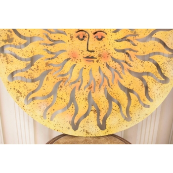 Kolorowy Okrągły Dekor Ścienny - Słońce - Dekoracja Wisząca - Ozdoba