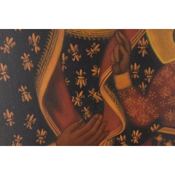 Styka - Matka Boska Częstochowska - Maryja z Jezusem - Biblia Obraz Olejny