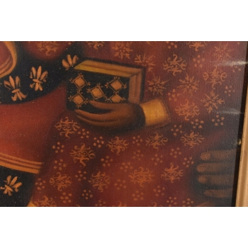 Styka - Matka Boska Częstochowska - Maryja z Jezusem - Biblia Obraz Olejny