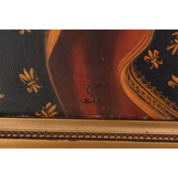 Styka - Matka Boska Częstochowska - Maryja z Jezusem - Biblia Obraz Olejny