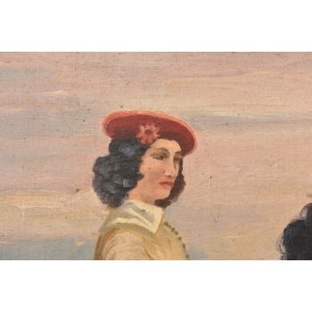 Juliusz Kossak - Arystokratka Na Koniu - Dżokejka - Polski Obraz Olejny