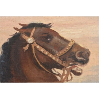 Juliusz Kossak - Arystokratka Na Koniu - Dżokejka - Polski Obraz Olejny