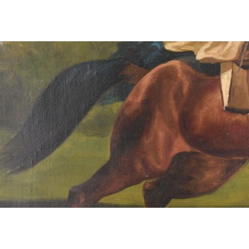 Juliusz Kossak - Arystokratka Na Koniu - Dżokejka - Polski Obraz Olejny