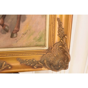 Juliusz Kossak - Kobieta Jadąca Na Koniu - Arystokratka Polski Obraz Olejny