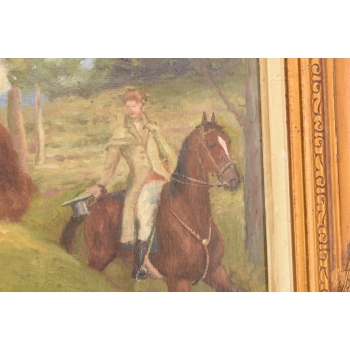 Juliusz Kossak - Kobieta Jadąca Na Koniu - Arystokratka Polski Obraz Olejny