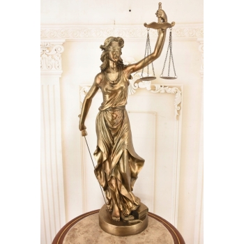 Temida Bogini Sprawiedliwości - Figura Prezent Adwokata Sędziego - 83 cm