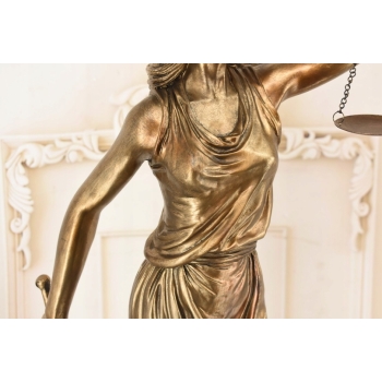 Temida Bogini Sprawiedliwości - Figura Prezent Adwokata Sędziego - 83 cm