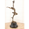 Kobieta Tancerka z Gołębiami - Figura Rzeźba z Brązu - Dekoracja Prezent