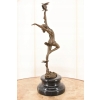 Kobieta Tancerka z Gołębiami - Figura Rzeźba z Brązu - Dekoracja Prezent