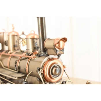 Metalowa Lokomotywa - Metalowy Zabytkowy Model Lokomotywy Pociąg - Prezent