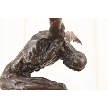 Nowoczesna Rzeźba Mężczyzny w Tańcu - Akrobata - Figura z Brązu - Ozdoba