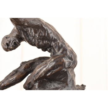 Nowoczesna Rzeźba Mężczyzny w Tańcu - Akrobata - Figura z Brązu - Ozdoba