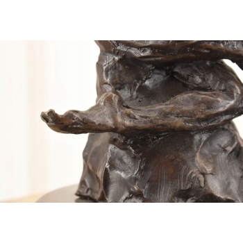 Nowoczesna Rzeźba Mężczyzny w Tańcu - Akrobata - Figura z Brązu - Ozdoba