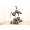 Dwie Czaple z Brązu - Figura Rzeźba Czapla - Ptak Brąz - Dekoracja