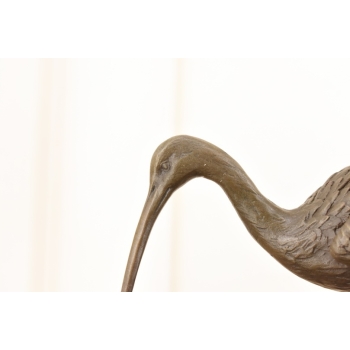 Dwie Czaple z Brązu - Figura Rzeźba Czapla - Ptak Brąz - Dekoracja