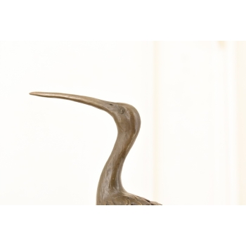 Dwie Czaple z Brązu - Figura Rzeźba Czapla - Ptak Brąz - Dekoracja