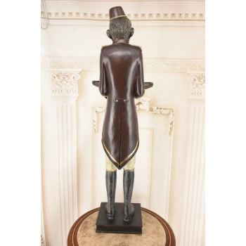 Małpa w Stroju Lokaja - Małpa Kelner z Taca - Figura Rzeźba - Ozdoba 100 cm