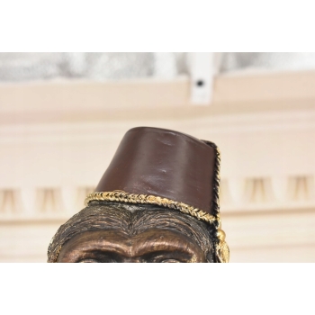 Małpa w Stroju Lokaja - Małpa Kelner z Taca - Figura Rzeźba - Ozdoba 100 cm