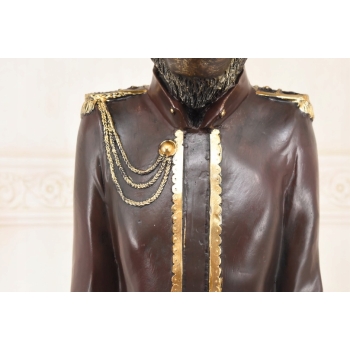 Małpa w Stroju Lokaja - Małpa Kelner z Taca - Figura Rzeźba - Ozdoba 100 cm