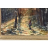 Zbigniew Zabiegaj - Spacer Aleją Drzew - Jesienny Pejzaż - Obraz Dekoracja