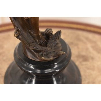 Zmysłowa Naga Kobieta Na Fali - Figura Rzeźba z Brązu - Dekoracja