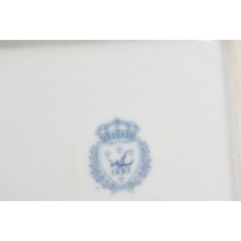 Dwa Porcelanowe Świeczniki Papugi Zielone - Porcelana + Brąz - Świecznik