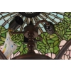 Lampa Witrażowa - Styl Tiffany Glass - Witraż - Motyw Róż - Ozdoba