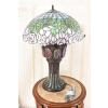 Lampa Witrażowa - Styl Tiffany Glass - Witraż - Motyw Róż - Ozdoba