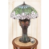 Lampa Witrażowa - Styl Tiffany Glass - Witraż - Motyw Róż - Ozdoba