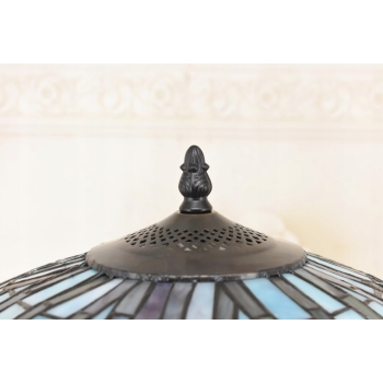 Lampa Witrażowa - Styl Tiffany Glass - Witraż - Motyw Róż - Ozdoba