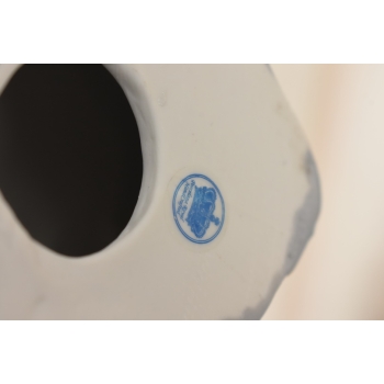 Porcelanowa Figura Stado Słoni - Trzy Słoniki - Rzeźba Porcelana Uszkodzona