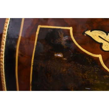 Pałacowa Drewniana Komoda z Malunkami - Szafa - Arystokracja - Złote Okucia