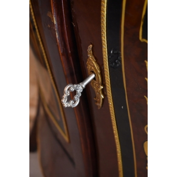 Pałacowa Drewniana Komoda z Malunkami - Szafa - Arystokracja - Złote Okucia