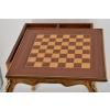 Drewniany Stolik Szachowy - Stół Styl Art Deco - Drewno - Uszkodzony