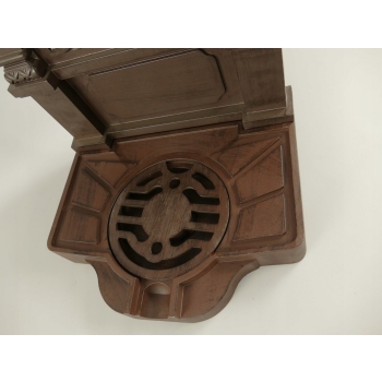 Aluminiowy Ogrodowy Odpływ Wylewka Fontanna Kran - Brązowy 83cm