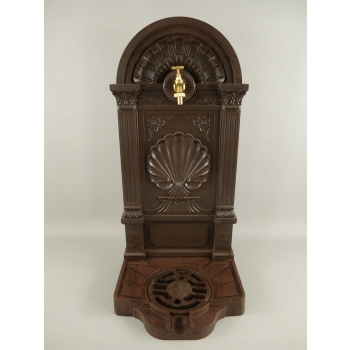 Aluminiowy Ogrodowy Odpływ Wylewka Fontanna Kran - Brązowy 83cm