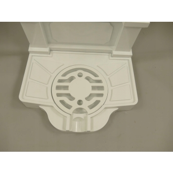 Aluminiowy Ogrodowy Odpływ Wylewka Fontanna Kran - Biały 83cm