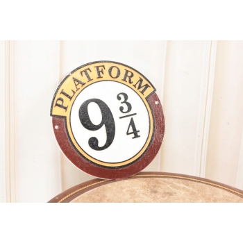 Żeliwny Szyld - Harry Potter - Peron Platform 9 3/4 - Dekoracja Żeliwo