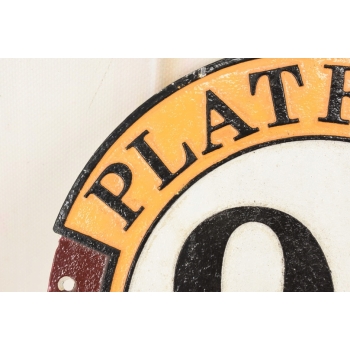 Żeliwny Szyld - Harry Potter - Peron Platform 9 3/4 - Dekoracja Żeliwo